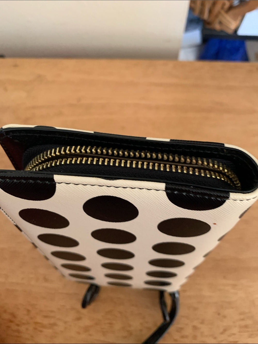 Anne Klein black and white large polka dot wristlet NWOT - Picture 6 of 8